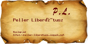 Peller Liberátusz névjegykártya